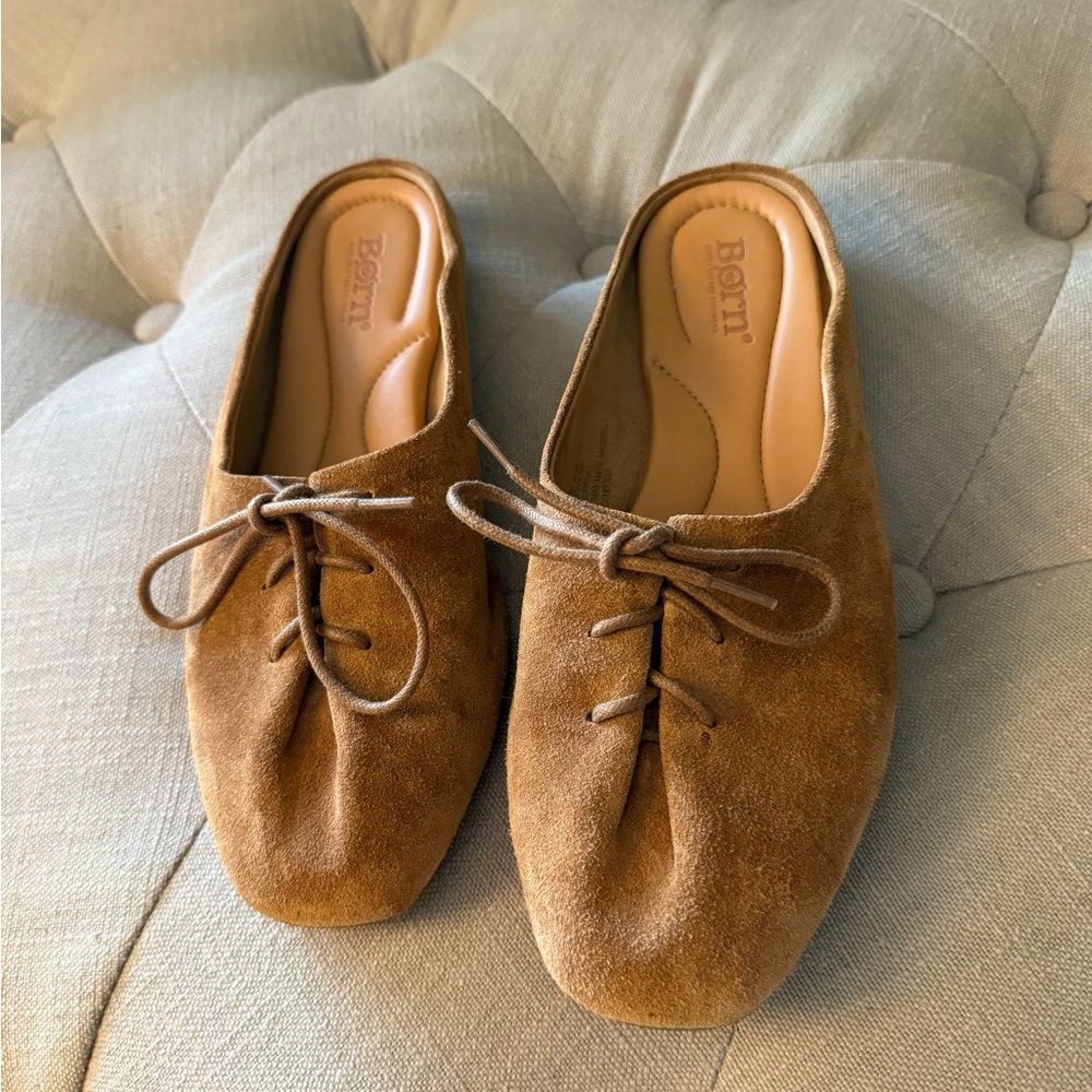 Born Women's Brown Suede Mules (flats)